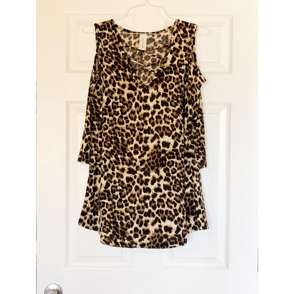 Leopard print top/tunic size medium - Picture 1 of 2